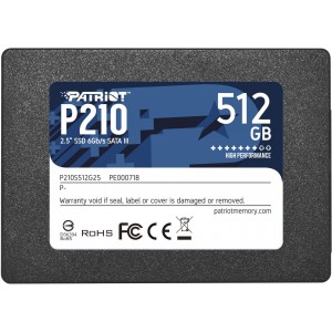 Накопичувач SSD Patriot P210 512GB 2.5" 7mm SATAIII 3D QLC