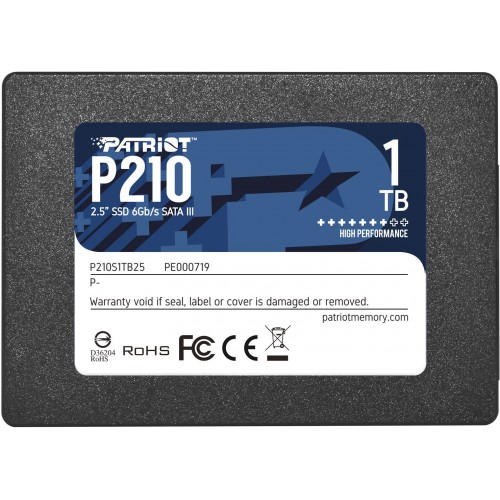 Накопичувач SSD Patriot P210 1TB 2.5" 7mm SATAIII 3D QLC