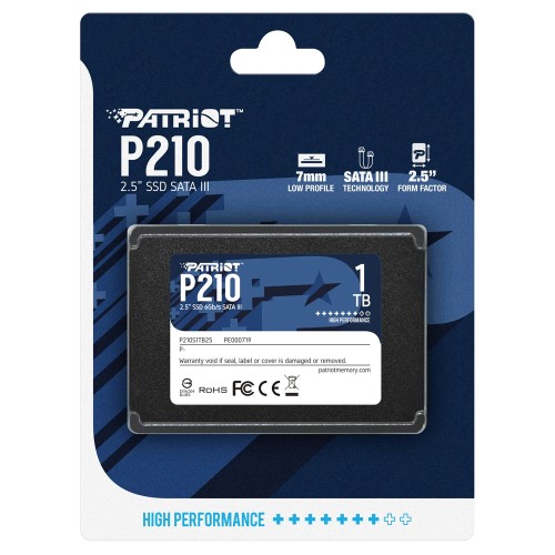 Накопичувач SSD Patriot P210 1TB 2.5" 7mm SATAIII 3D QLC