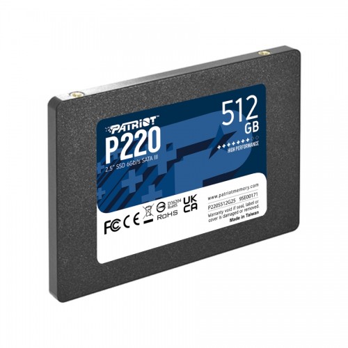 Накопичувач SSD Patriot P220 512GB 2.5" 7mm SATAIII