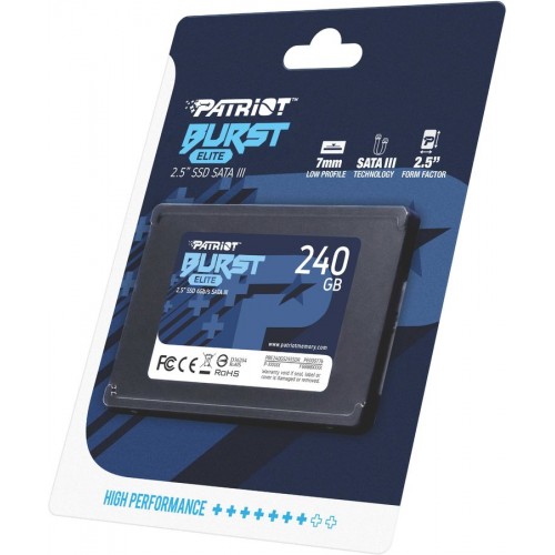 Накопичувач SSD Patriot Burst Elite 240GB 2.5" 7mm SATAIII TLC 3D