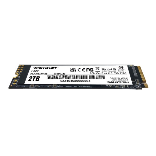 Накопитель SSD M.2 Patriot P320 2TB NVMe 2280 Gen3.0 x4 3D TLC