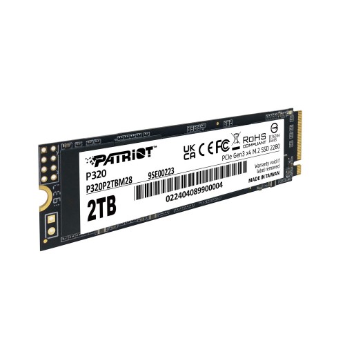 Накопитель SSD M.2 Patriot P320 2TB NVMe 2280 Gen3.0 x4 3D TLC
