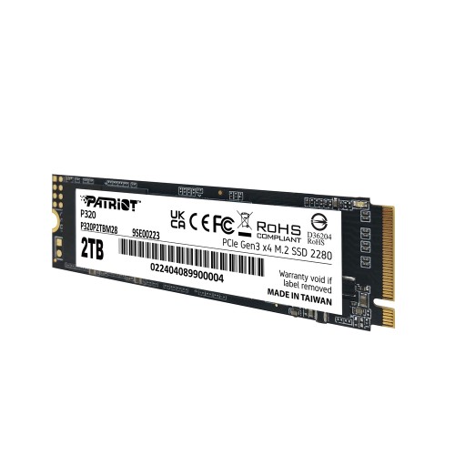 Накопитель SSD M.2 Patriot P320 2TB NVMe 2280 Gen3.0 x4 3D TLC