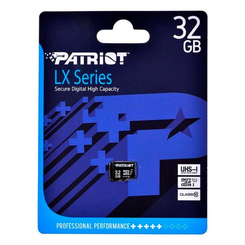 Карта пам'яті microSDHC (UHS-1) Patriot LX Series 32Gb class 10
