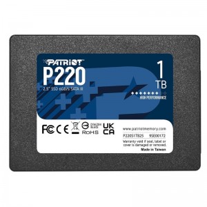 Накопичувач SSD Patriot P220 1TB 2.5" 7mm SATAIII
