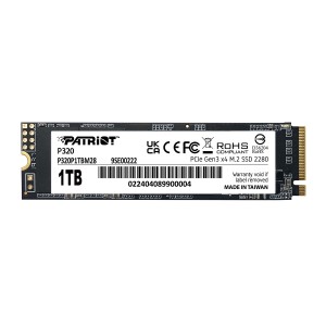 Накопитель SSD M.2 Patriot P320 1 ТБ NVMe 2280 Gen3.0 x4 3D TLC