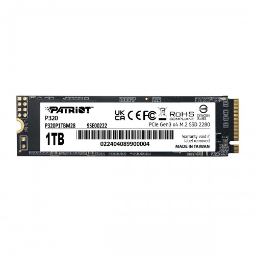 Накопитель SSD M.2 Patriot P320 1 ТБ NVMe 2280 Gen3.0 x4 3D TLC