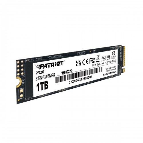 Накопитель SSD M.2 Patriot P320 1 ТБ NVMe 2280 Gen3.0 x4 3D TLC
