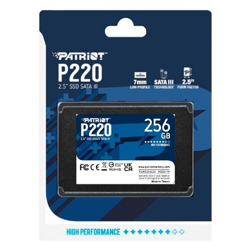 Накопичувач SSD Patriot P220 256GB 2.5" 7mm SATAIII