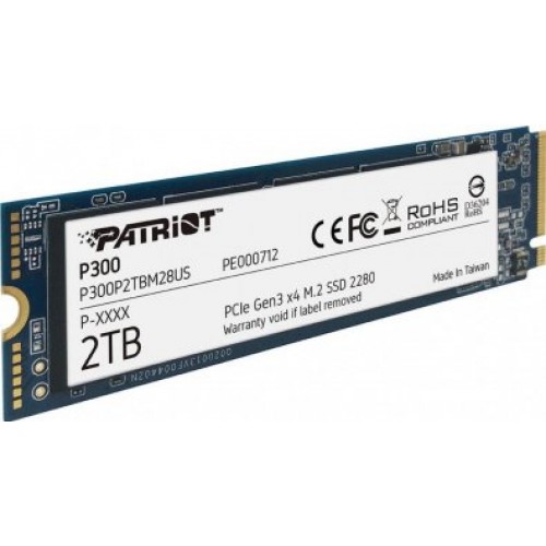 Накопичувач SSD M.2 Patriot P300 2TB NVMe 2280 PCIe 3.0x4 3D NAND TLC