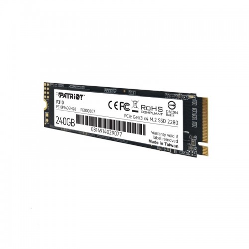 Накопичувач SSD M.2 Patriot P310 240GB NVMe 2280 PCIe 3.0 3D TLC