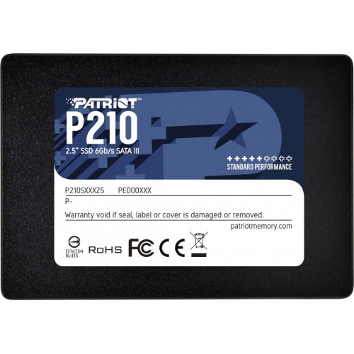 Накопичувач SSD Patriot P210 128GB 2.5" 7mm SATAIII 3D QLC