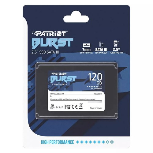 Накопичувач SSD Patriot Burst Elite 120GB 2.5" 7mm SATAIII TLC 3D