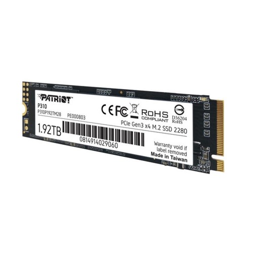 Накопичувач SSD M.2 Patriot P310 1920GB NVMe 2280 PCIe 3.0x4 3D NAND TLC