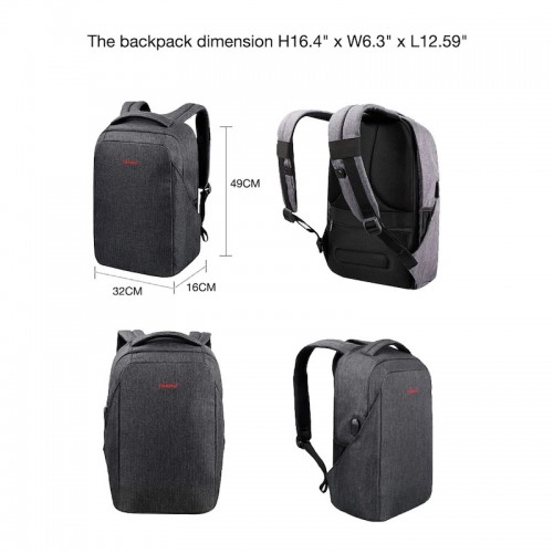 Рюкзак Tigernu T-B3237U 16" Grey