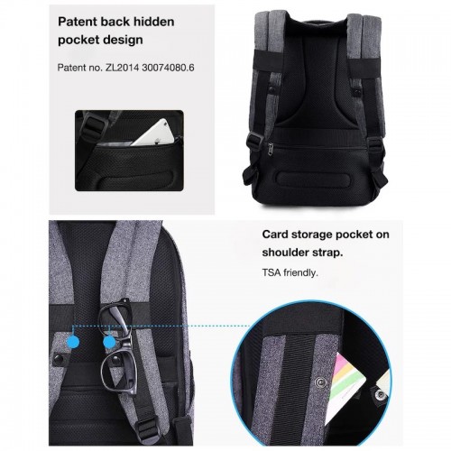 Рюкзак Tigernu T-B3237U 16" Grey