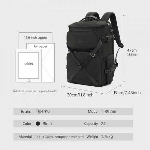 Рюкзак Tigernu T-B9235 15.6" Black