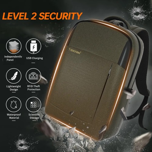 Рюкзак Tigernu T-B3906B 15.6" Army Green