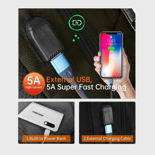 Рюкзак Tigernu T-B3906B 15.6" Army Green