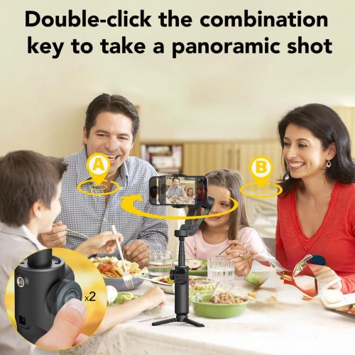 Триосьовий стабілізатор AOCHUAN Professional Gimbal Stabilizer for Smartphone Smart X2 Чорний