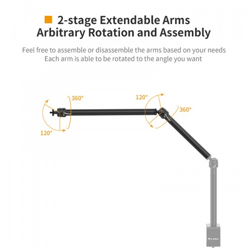 Штатив-тримач Ulanzi Vijim Desktop C-CLAMP Flexible Arm/Light Stand(Two- Stages) (UV-2676 LS06)
