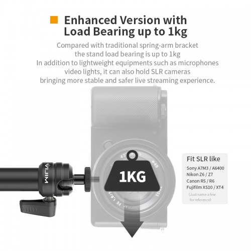 Штатив-тримач Ulanzi Vijim Desktop C-CLAMP Flexible Arm/Light Stand(Two- Stages) (UV-2676 LS06)