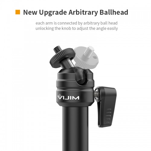 Штатив-тримач Ulanzi Vijim Desktop C-CLAMP Flexible Arm/Light Stand(Two- Stages) (UV-2676 LS06)