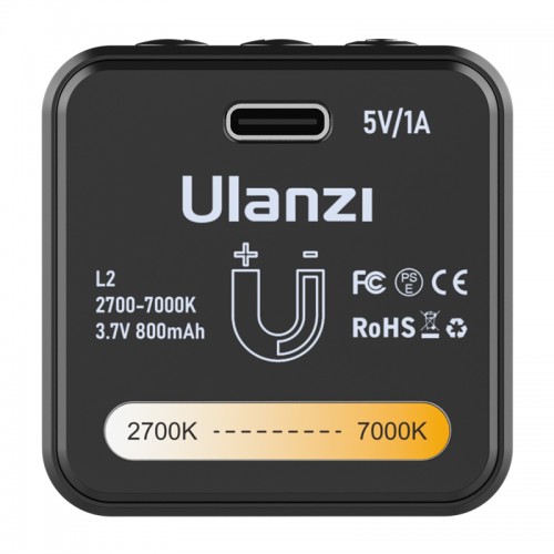 Відеосвітло Ulanzi L2 Bi-color COB Vedio Light, IP6, 5W, Black (3051)