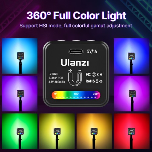 Відеосвітло Ulanzi Vijim L2 RGB COB VEDIO LIGHT, 4W (UV-2878 L2 RGB)