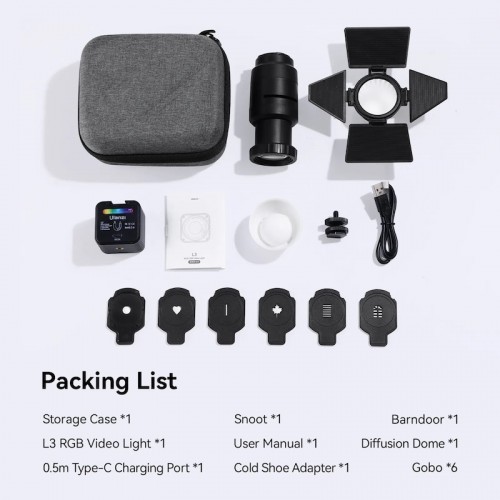 Відеосвітло Ulanzi L3 RGB COB Fill Light, 5W (UV-L052GBB1 L3 RGB)