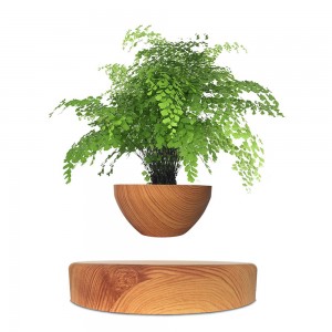 Магнітний левітаційний горщик для рослин HCNT Magnetic Levitating Pot M10-PS Wood Grain
