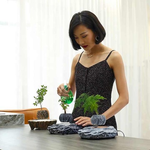 Магнітний левітаційний горщик для рослин HCNT Magnetic Levitating Pot M5B-PW Brown