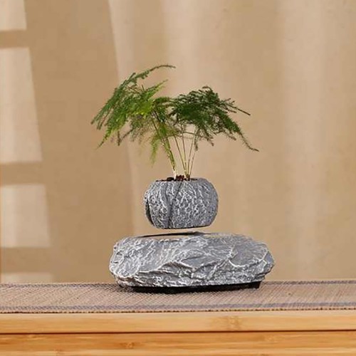 Магнітний левітаційний горщик для рослин HCNT Magnetic Levitating Pot M5B-P Grey