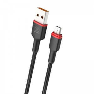 Кабель WUW-X203 USB Micro 2,4A 1м черный