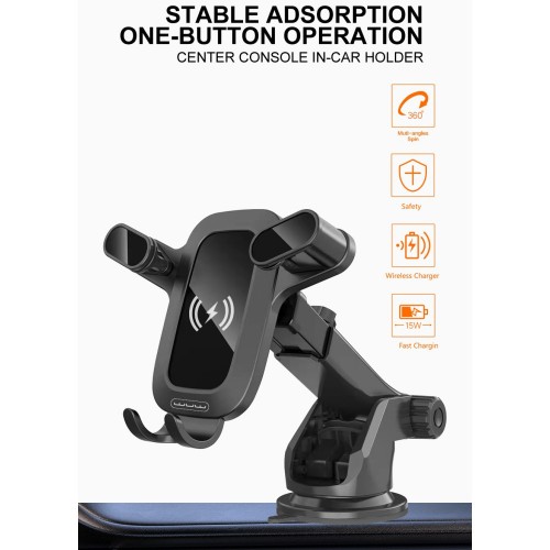 Автотримач для телефона з БЗП WUW-Z30 Black