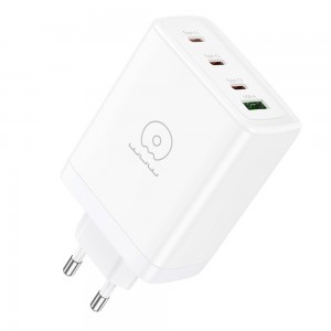Мережевий зарядний пристрій WUW-C158 1USB 3Type-C + USB A PD100W white
