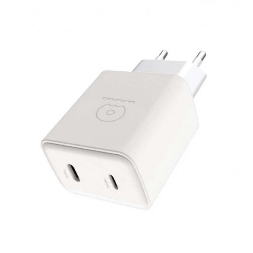 Сетевое зарядное устройство WUW-C189 PD 20W Charger USB C + USB C белое