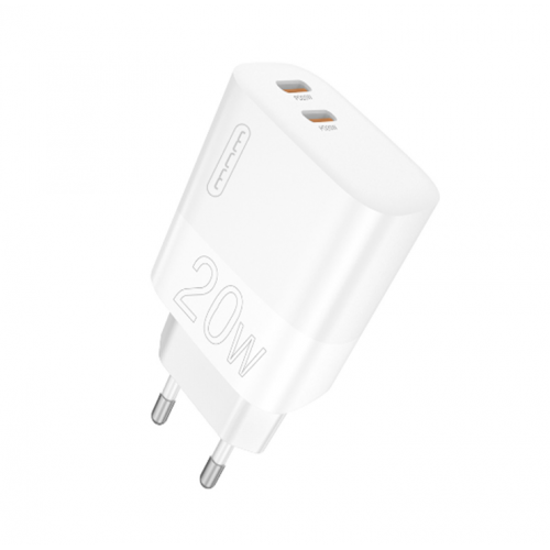 Сетевое зарядное устройство WUW-C193 PD20W Charger USB C + USB C белое