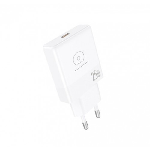 Мережевий зарядний пристрій WUW-C216 25W Gan ChargerUSB C white