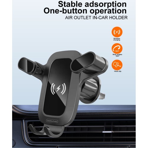 Автотримач для телефона з БЗП WUW-Z29 Black