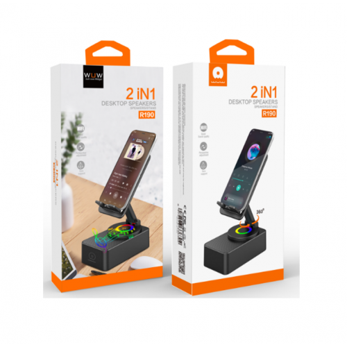 Портативна колонка WUW-R190 black