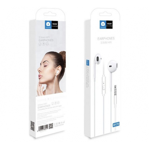 Проводные наушники WUW R170 (3.5mm) White