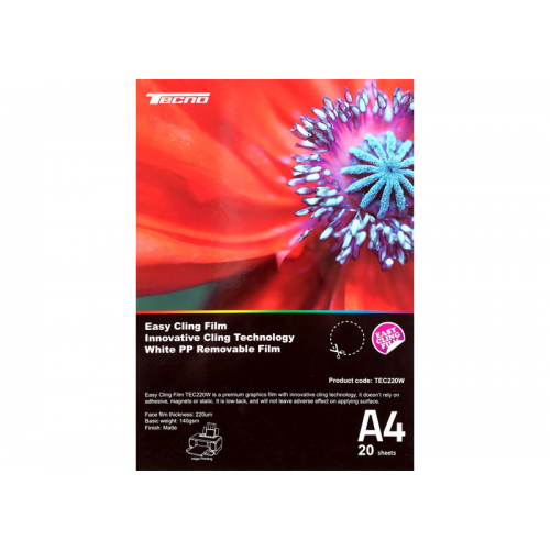 Tecno Easy Cling Film A4 20psc TEC220W