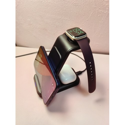 Беспроводное мультизарядное устройство NN Z-23 3-в-1 black