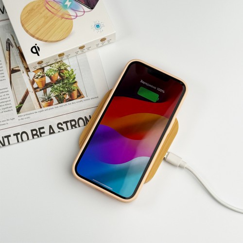 Бездротовий зарядний пристрій NN Q-8 15W wooden