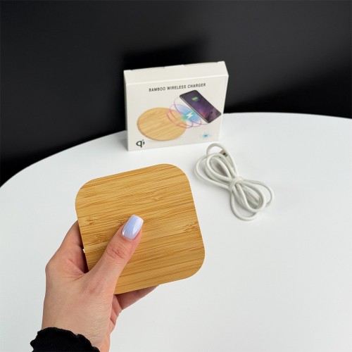 Бездротовий зарядний пристрій NN Q-8 15W wooden