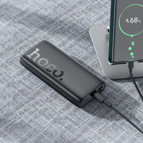 Внешний аккумулятор HOCO J122A Respect 22.5W+PD20W полностью совместимый пауэрбанк (20000mAh) Черный