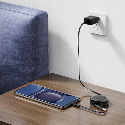 Кабель ACEFAST C13-03 USB-C — USB-C с двойной втяжкой, зарядный/дата-кабель, чёрный