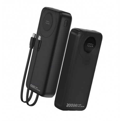 Зовнішній акумулятор WUW Y202 (PD22.5W quick charge) 20000mAh Black